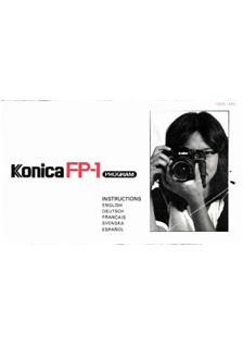 Konica FP 1 manual. Camera Instructions.